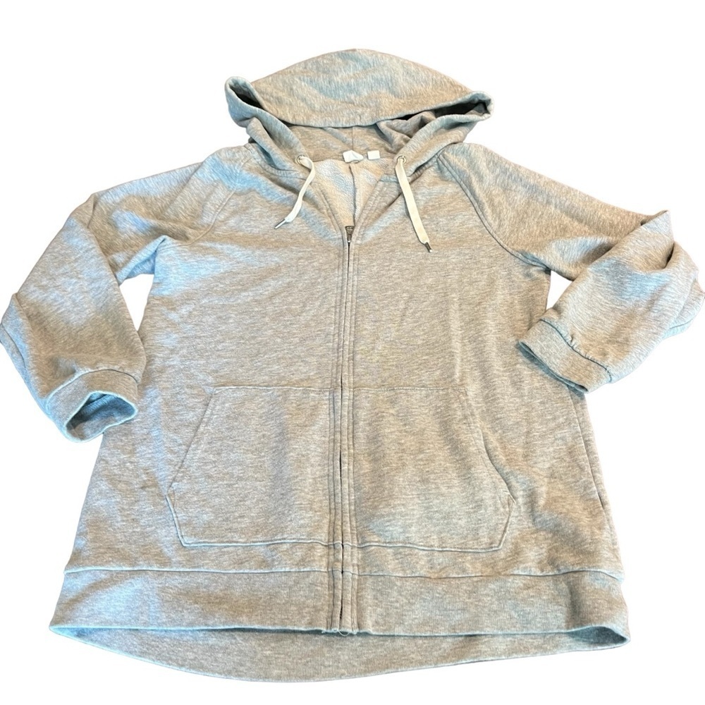 Gap Grey Full Zip Hoodie Jacket Sweatshirt Size Medium